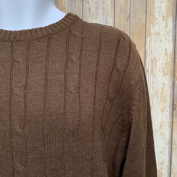 SOLD Oscar De La Renta Cable Knit Pullover Sweater - Picture 3 of 8